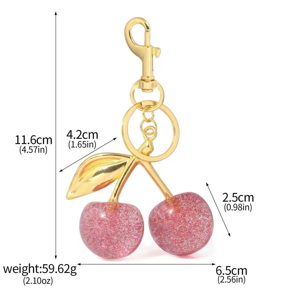 Women's Bag Pendant Alloy Ring Cherry