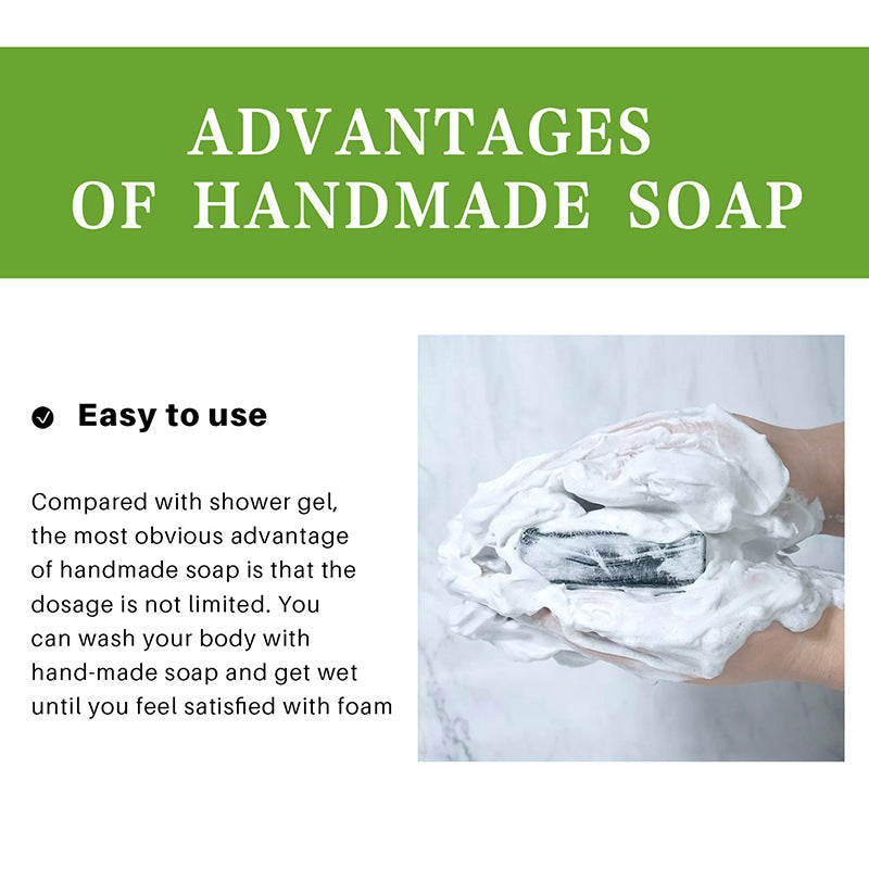 Charcoal Bath Soap Organic Rich Foam