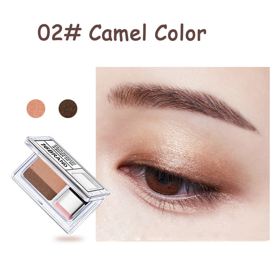 LAIKOU Double Color Eye Shadow Palette - Waterproof Eyeshadow Pallete Glitter Eyeshadow Shimmer