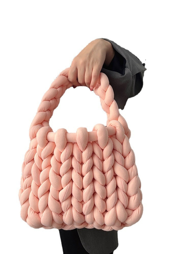 Handwoven Crossbody Bag - Stylish DIY Woven Shoulder Bag for Women