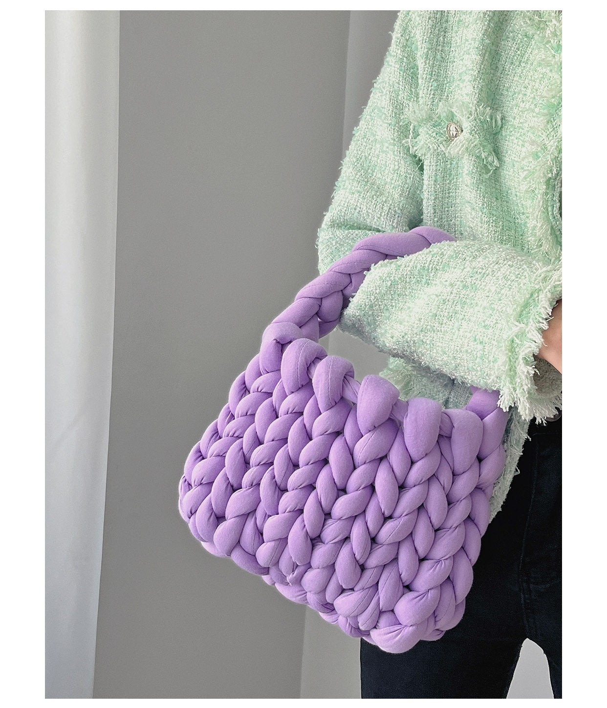 Handwoven Crossbody Bag - Stylish DIY Woven Shoulder Bag for Women