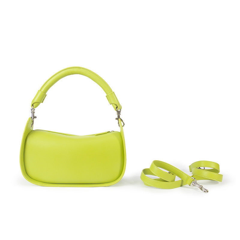 Retro Wing Bag - PU Leather Shoulder Handbag with Belt Detail