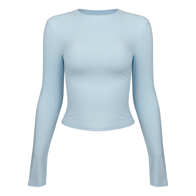 Yoga Women's Sport Long Sleeves Slim Fit Thin Fitness Clothes