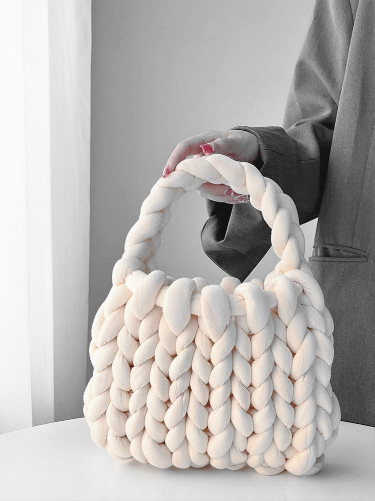 Handwoven Crossbody Bag - Stylish DIY Woven Shoulder Bag for Women