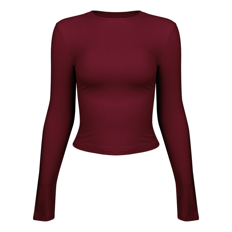 Yoga Women's Sport Long Sleeves Slim Fit Thin Fitness Clothes