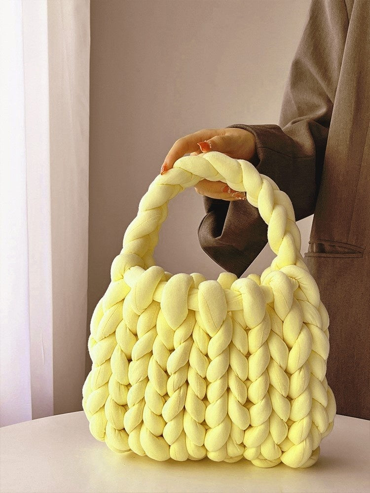 Handwoven Crossbody Bag - Stylish DIY Woven Shoulder Bag for Women