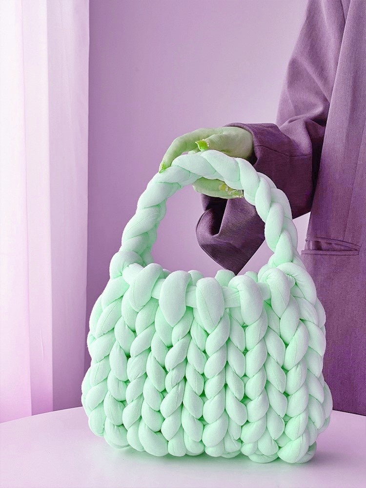 Handwoven Crossbody Bag - Stylish DIY Woven Shoulder Bag for Women