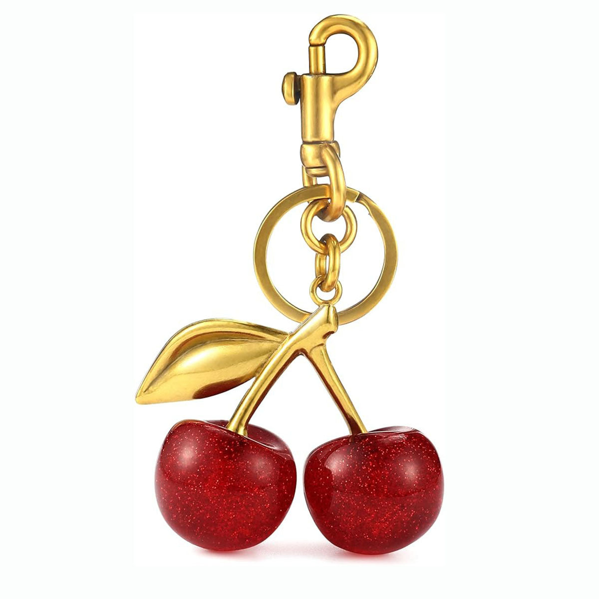 Women's Bag Pendant Alloy Ring Cherry