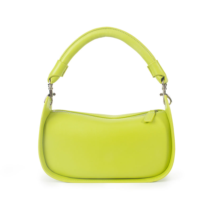 Retro Wing Bag - PU Leather Shoulder Handbag with Belt Detail