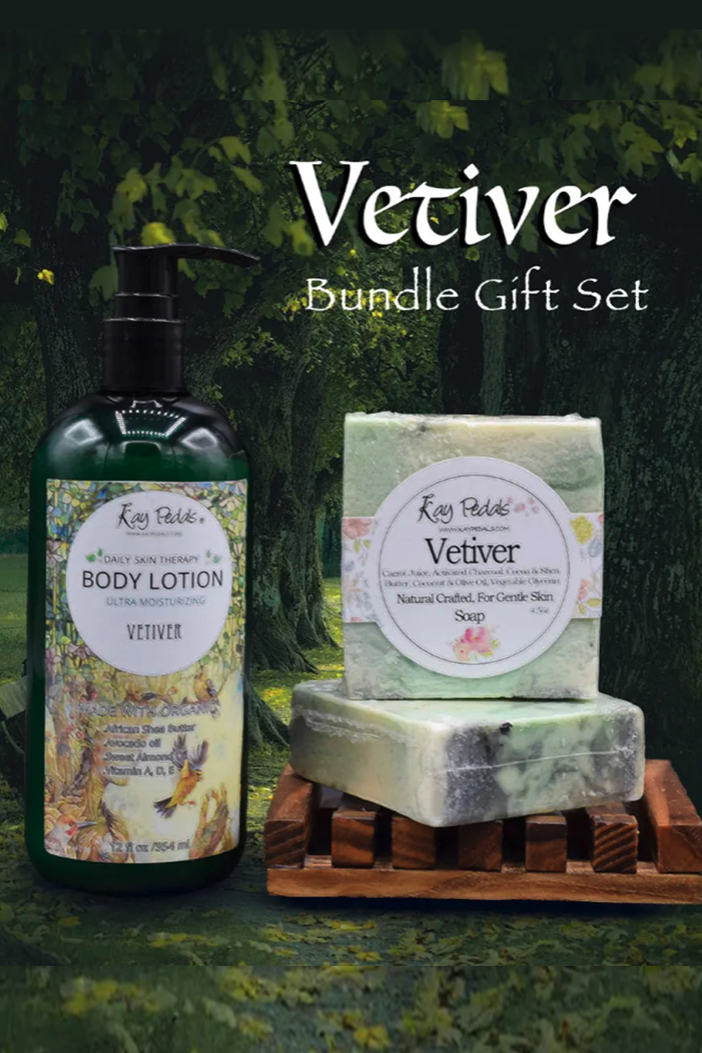Vetiver Bundle Natural Best Skin Care Gift Set-0